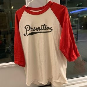 Primitive mens 3/4 sleeve shirt in size L